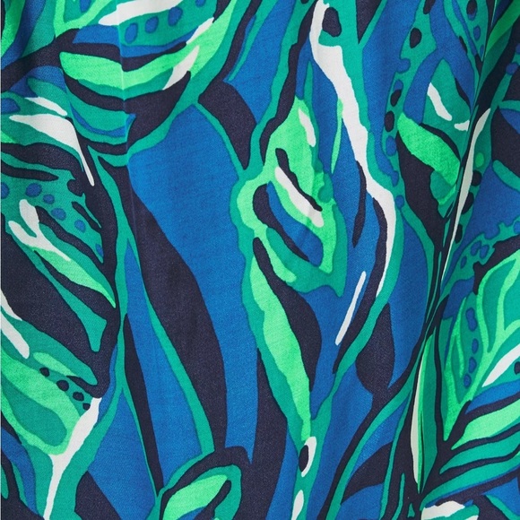 New! Lilly pulitzer medium, one shoulder top in indigo breeze. - Picture 8 of 12